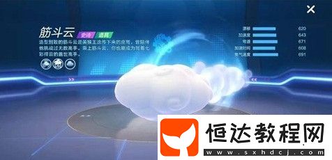 跑跑卡丁車手游筋斗云屬性詳解：漂移620、加速度643、彎道671等性能一覽