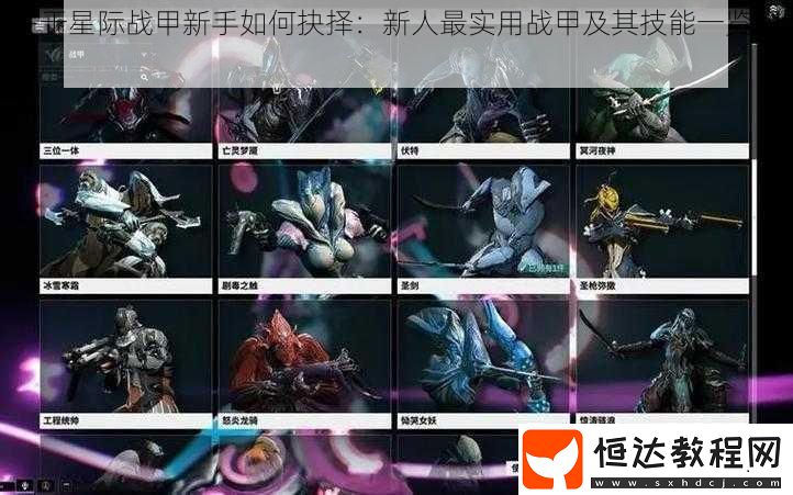 關(guān)于星際戰(zhàn)甲新手如何抉擇